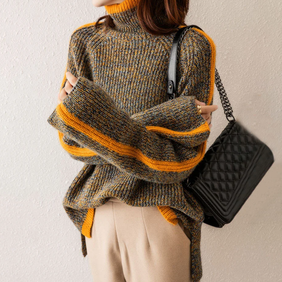 Bequemer Rollkragenpullover für Frauen