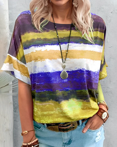 Aina – damen-t-shirt mit rundhalsausschnitt, basic