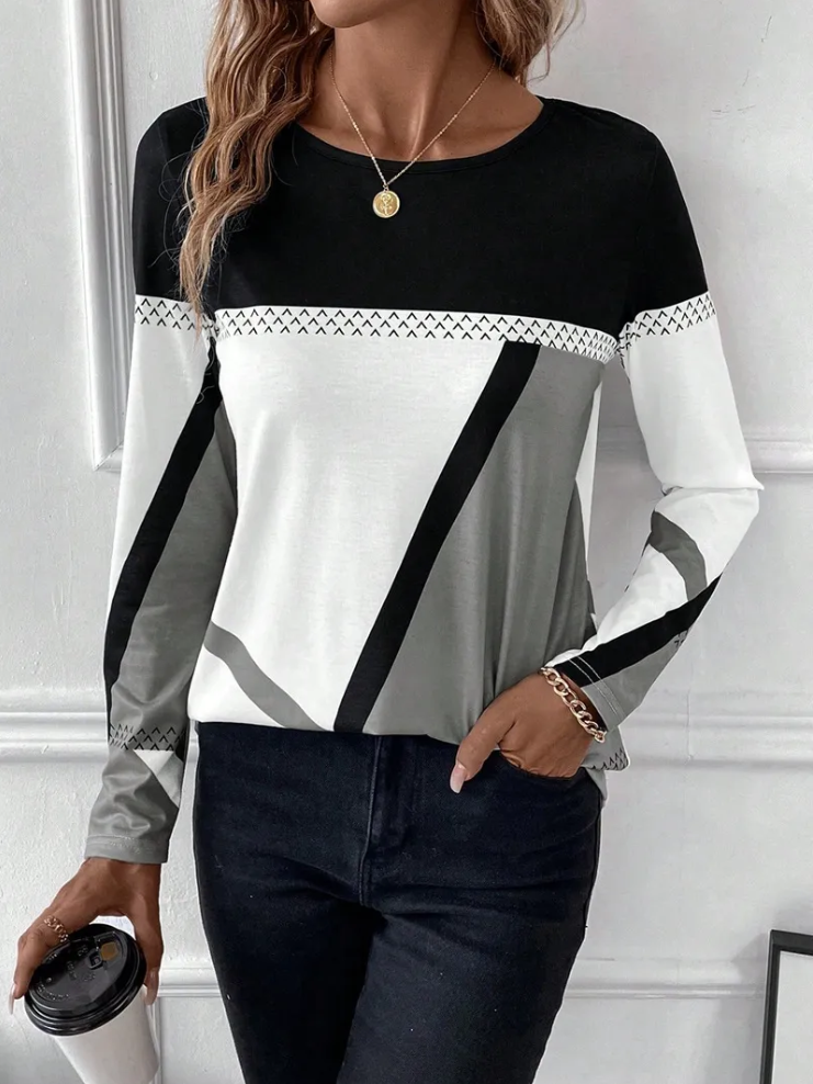 Althea – damen-langarmshirt, locker und stylisch