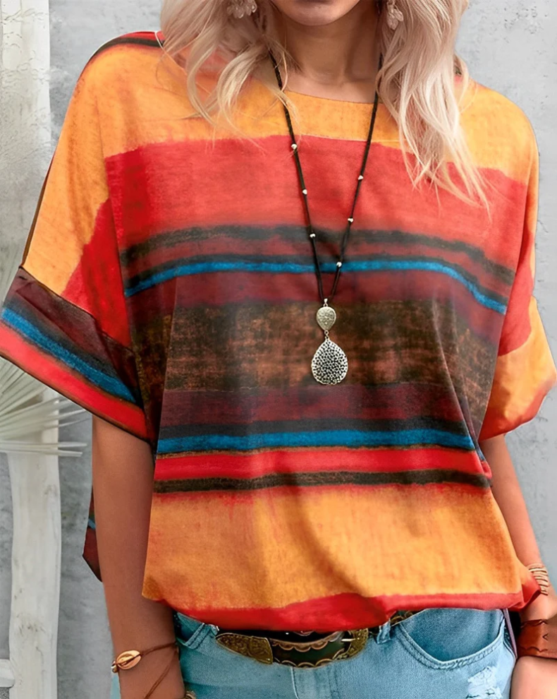 Aina – damen-t-shirt mit rundhalsausschnitt, basic