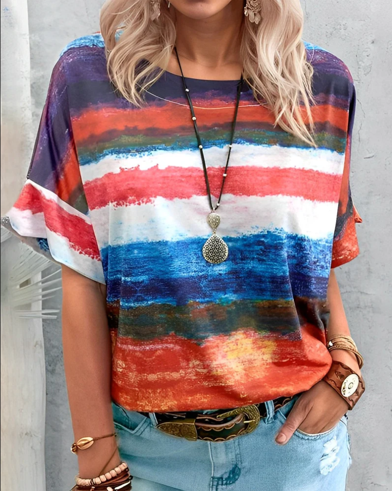 Aina – damen-t-shirt mit rundhalsausschnitt, basic