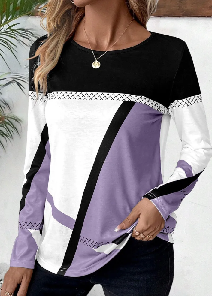 Althea – damen-langarmshirt, locker und stylisch