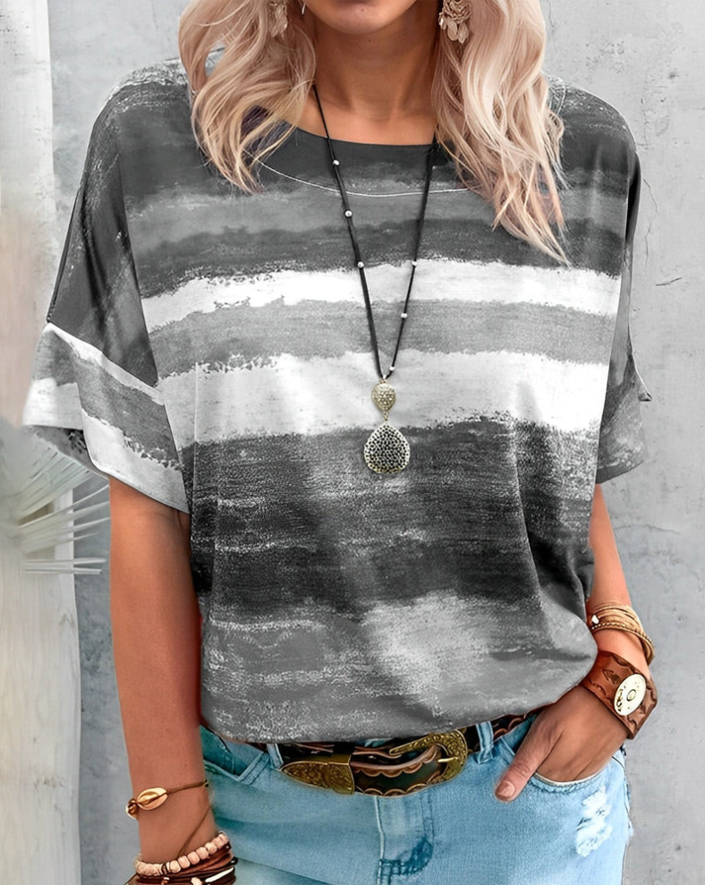 Aina – damen-t-shirt mit rundhalsausschnitt, basic