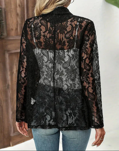 Eloise - reverskragen spitze blazer