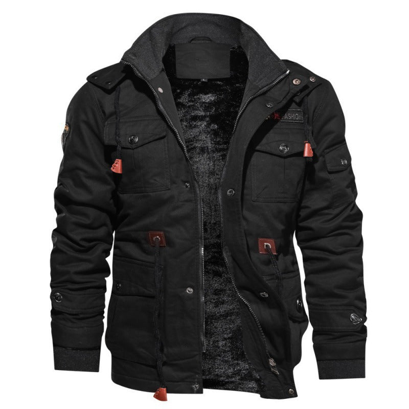 Herren Winterjacke Schwarz - Tobias
