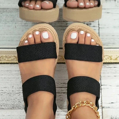 Damen Keilsandalen Mit Dicke Leichter Sohle – Scalia