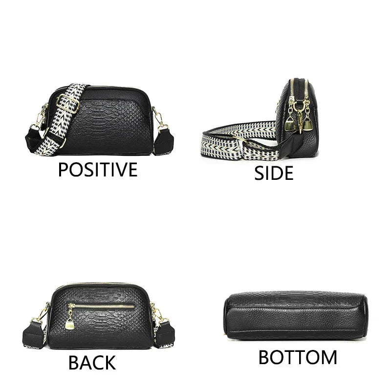 Amara | Verfeinertes PU Leder Schultertasche