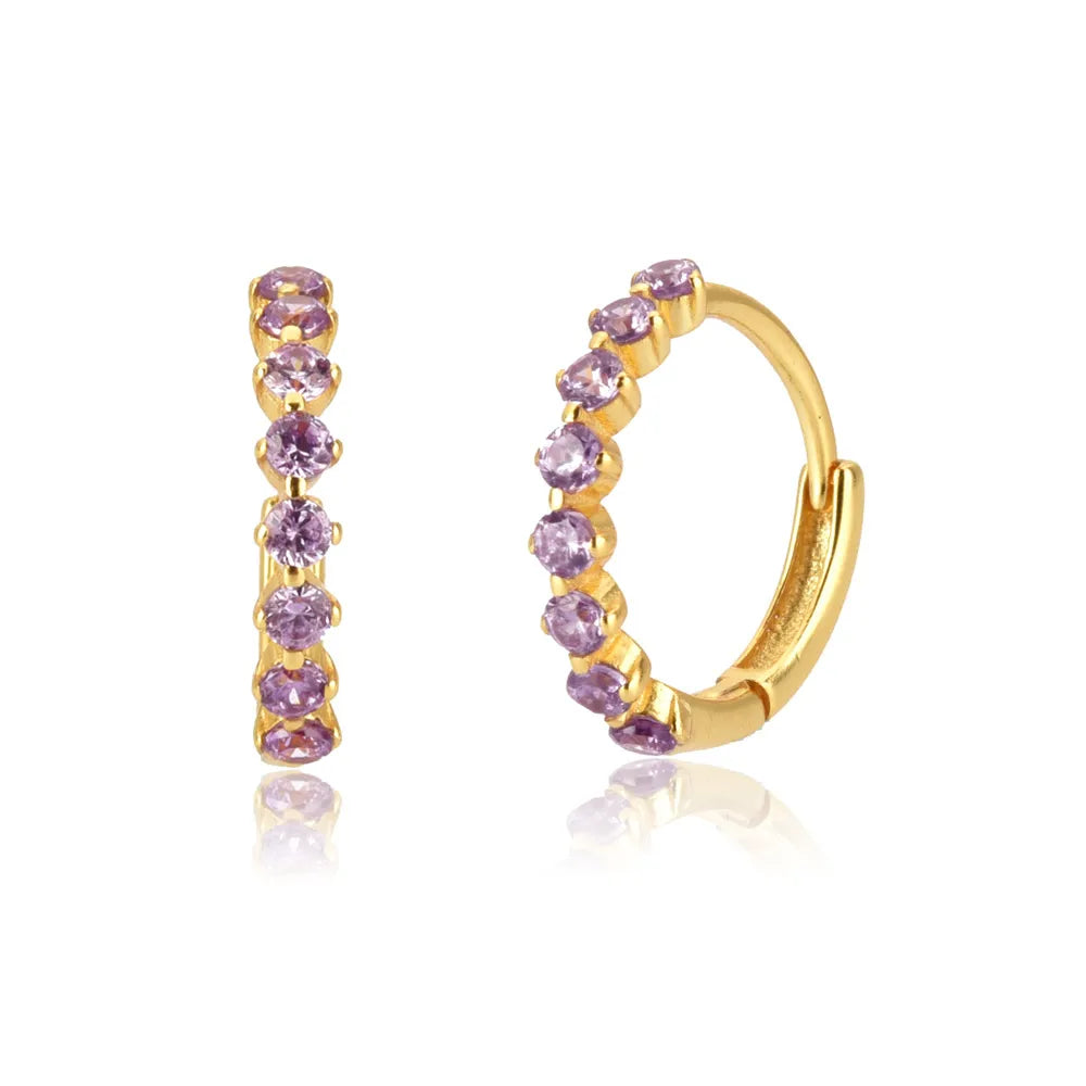 OHRRINGE LE CHIC | GOLD AMETHYST QUARTZ