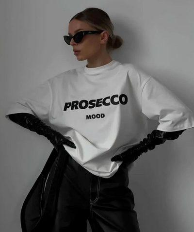 Alina | Oversized T-Shirt PROSECCO MOOD