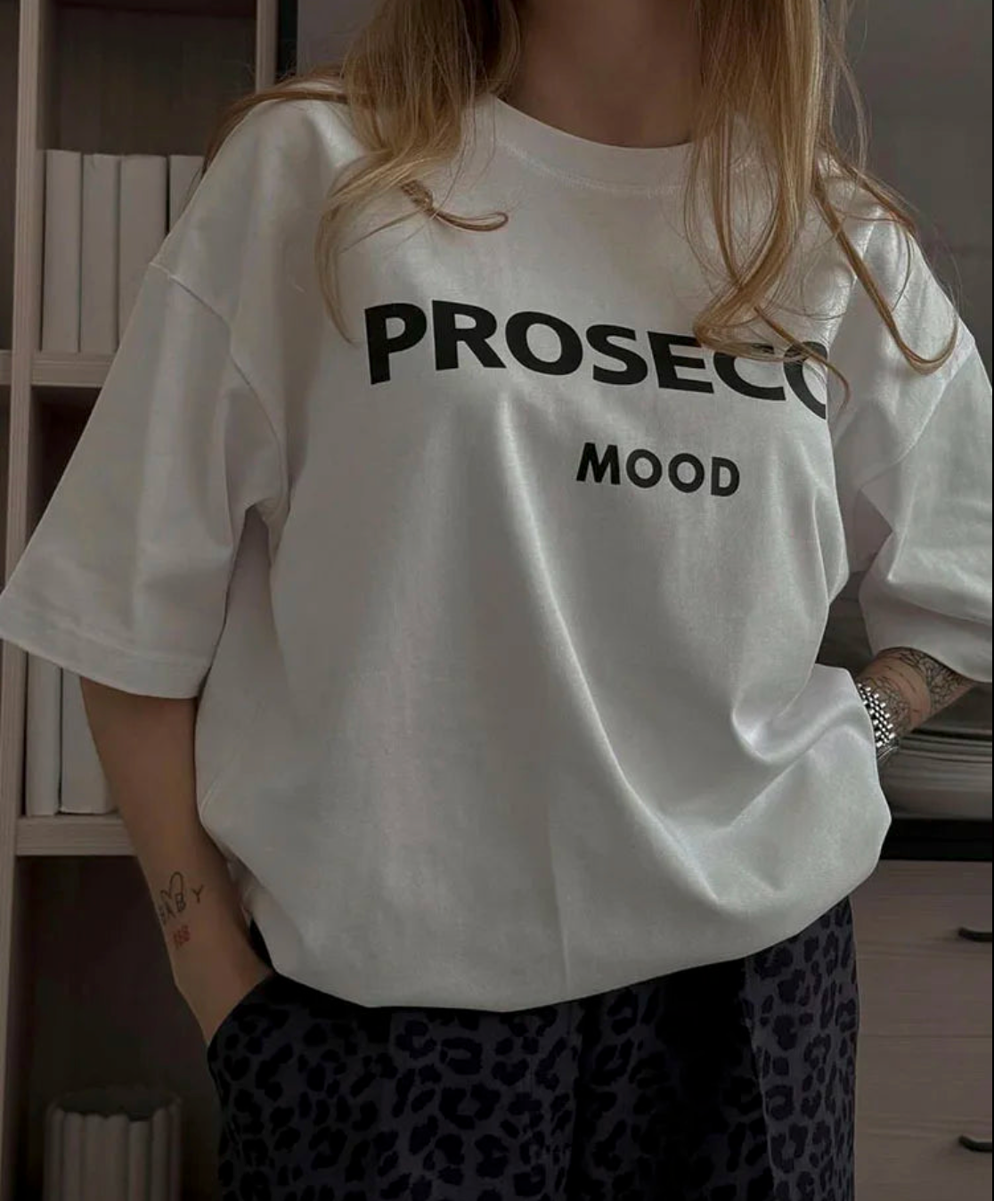 Alina | Oversized T-Shirt PROSECCO MOOD