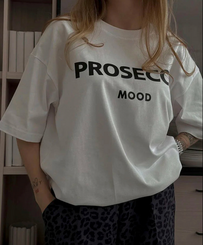 Alina | Oversized T-Shirt PROSECCO MOOD