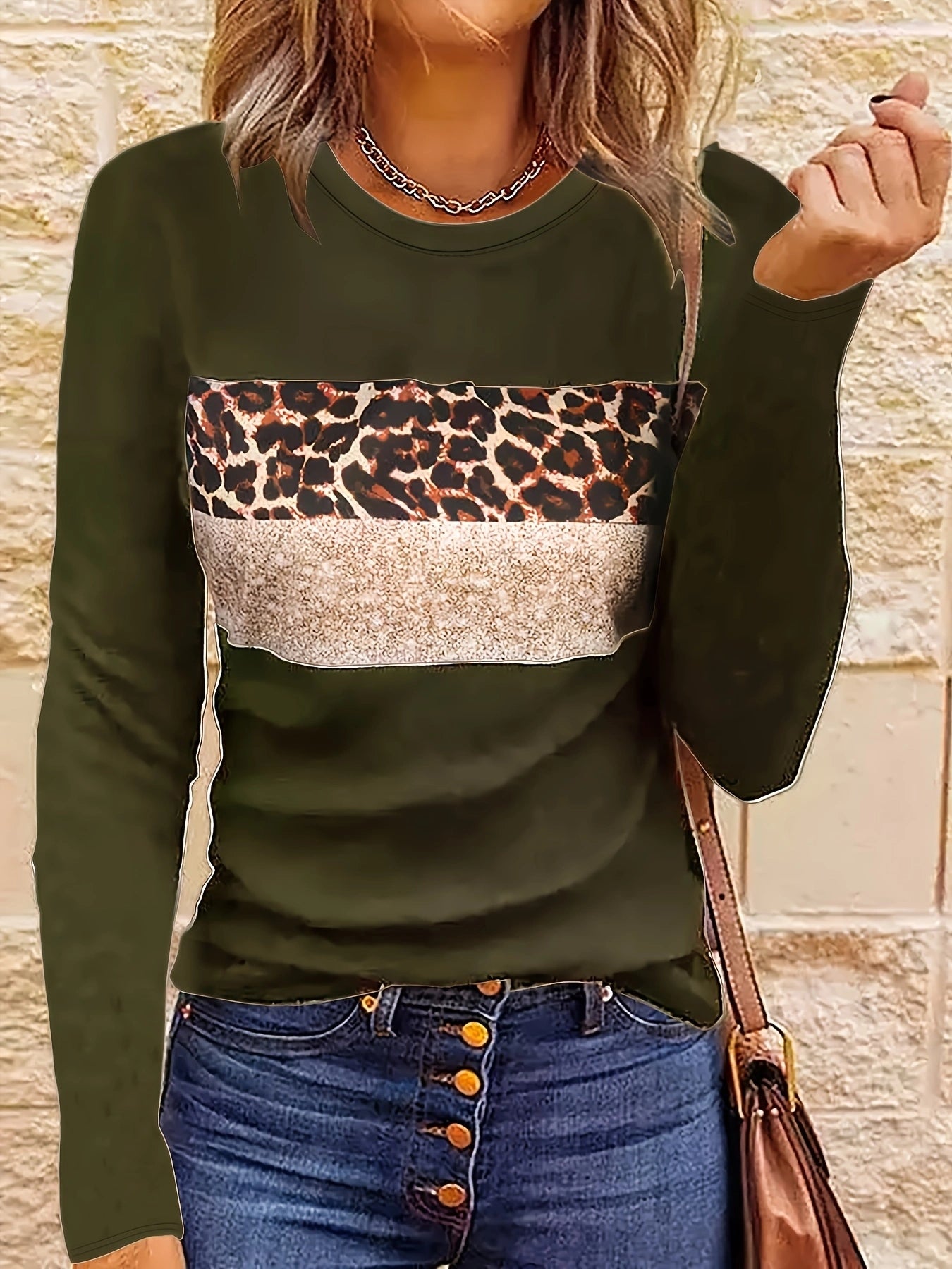 Emmi | Das Schicke Leopard-Print Langarmshirt