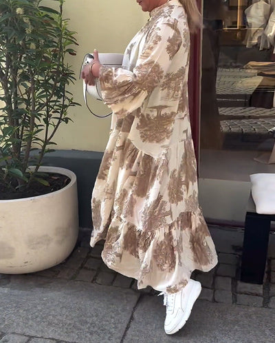 Aufidia | Elegantes Blumenkleid mit Floralem Muster für Jeden Anlass