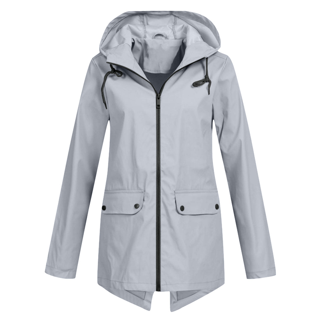 Wasserdichte Damen Regenjacke mit Kapuze - Leicht & Windfest
