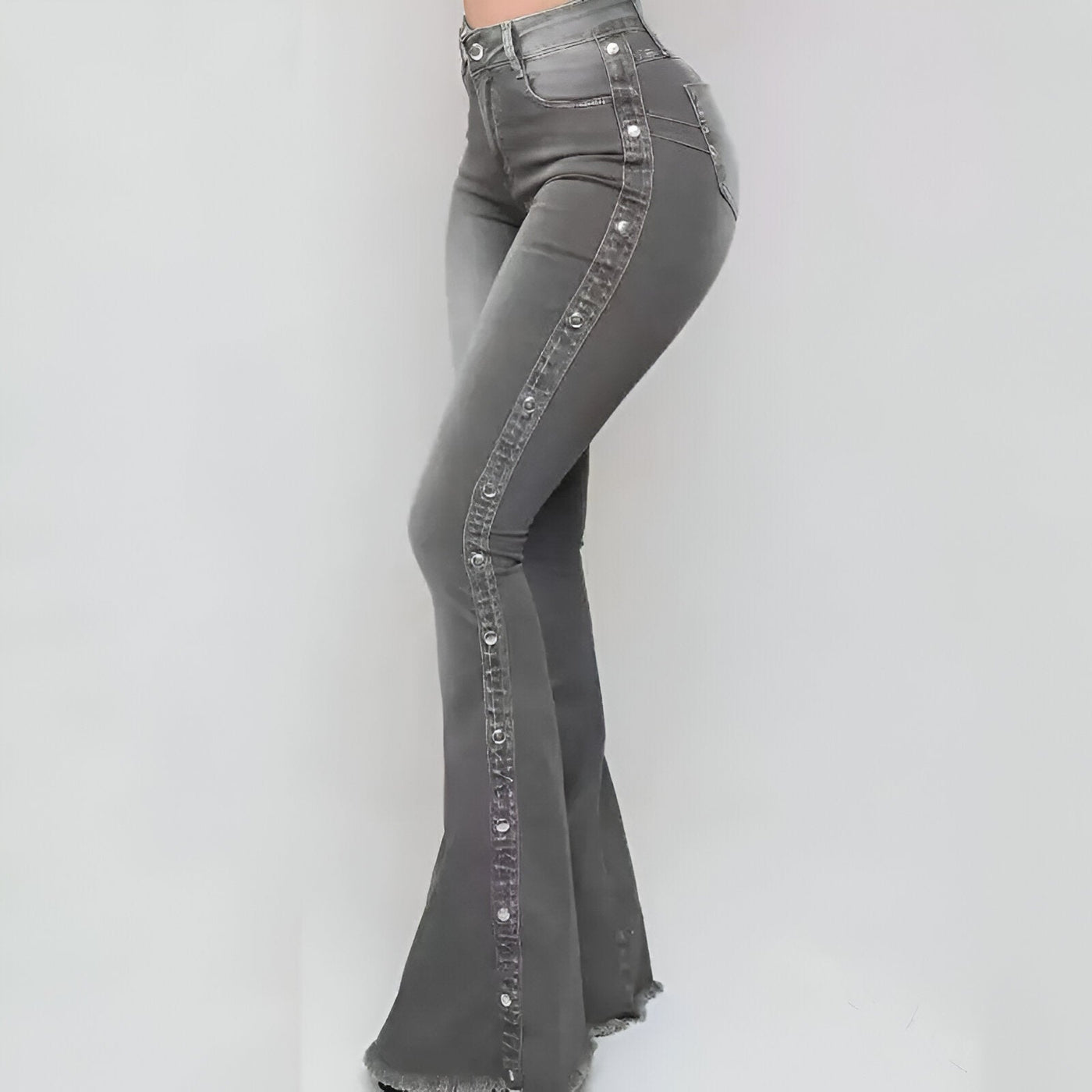 Simona | Vintage-inspirierte High-Waist Flared Jeans