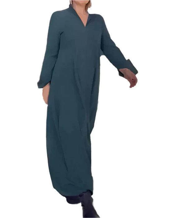 Damen Maxi-Kleid Elegant Lang - Fließend & Luftig