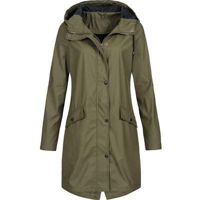 Wasserdichte Damen-Regenjacke mit Kapuze - Modern & Wetterfest