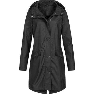 Wasserdichte Damen-Regenjacke mit Kapuze - Modern & Wetterfest