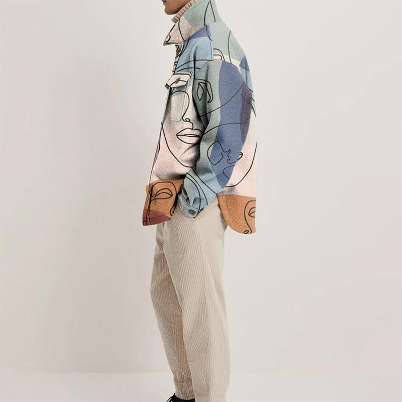 Abstrakte Design Herren Jacke