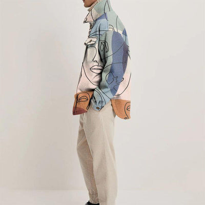 Abstrakte Design Herren Jacke