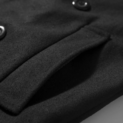 Herren Wollmantel – Eleganter Doppelreiher für Business & Freizeit