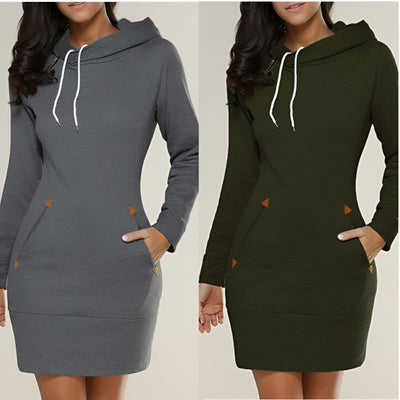 Denise | Casual Hoodie Kleid mit Taschen