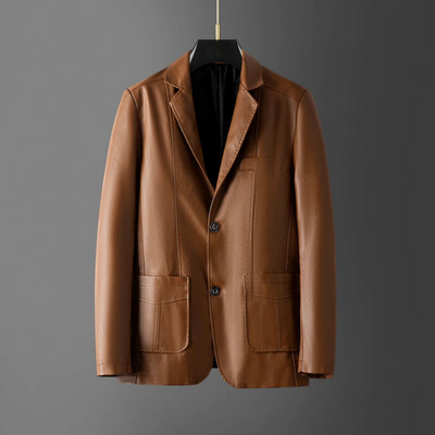 Elegante Herren Lederjacke aus italienischem Leder