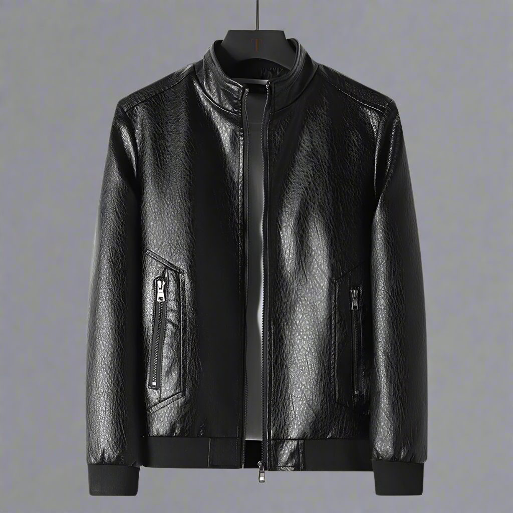 Herren Lederjacke Klassisch - Zeitloses Bomber Design