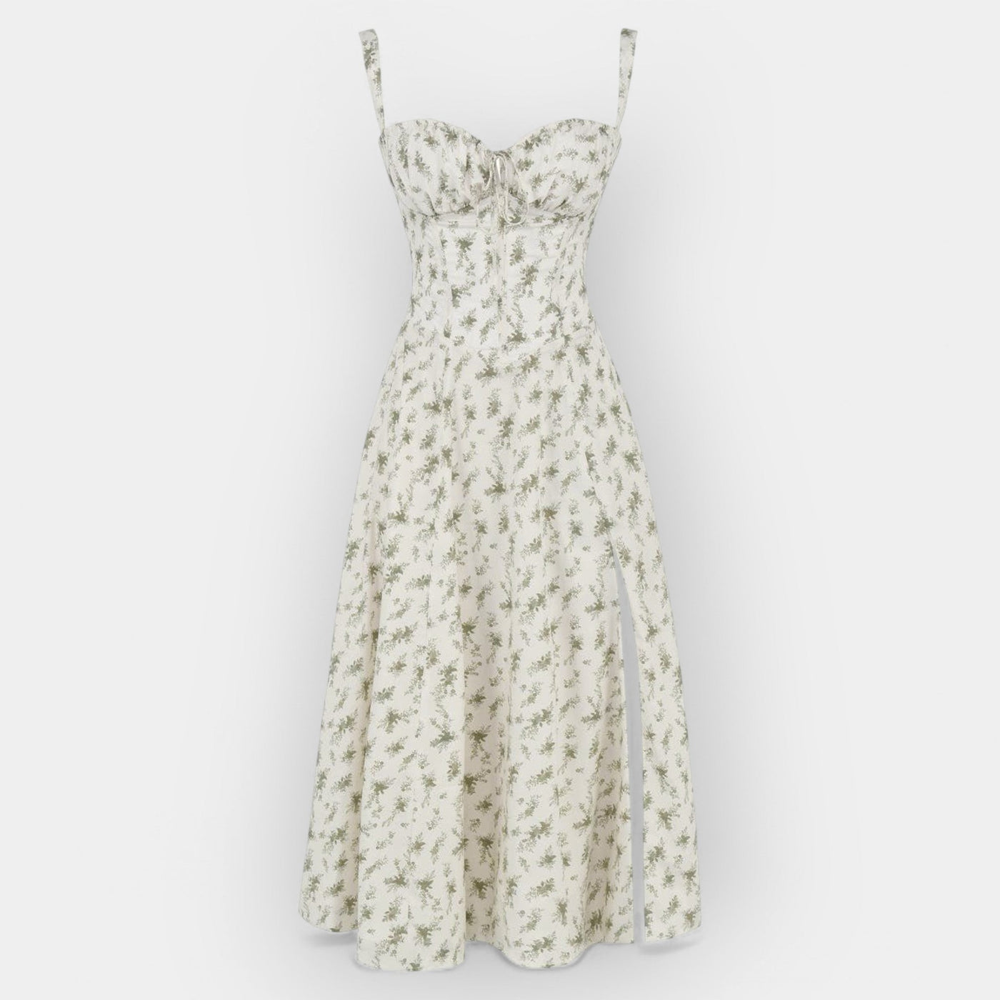 Elegantes Damen Korsett-Kleid Midi