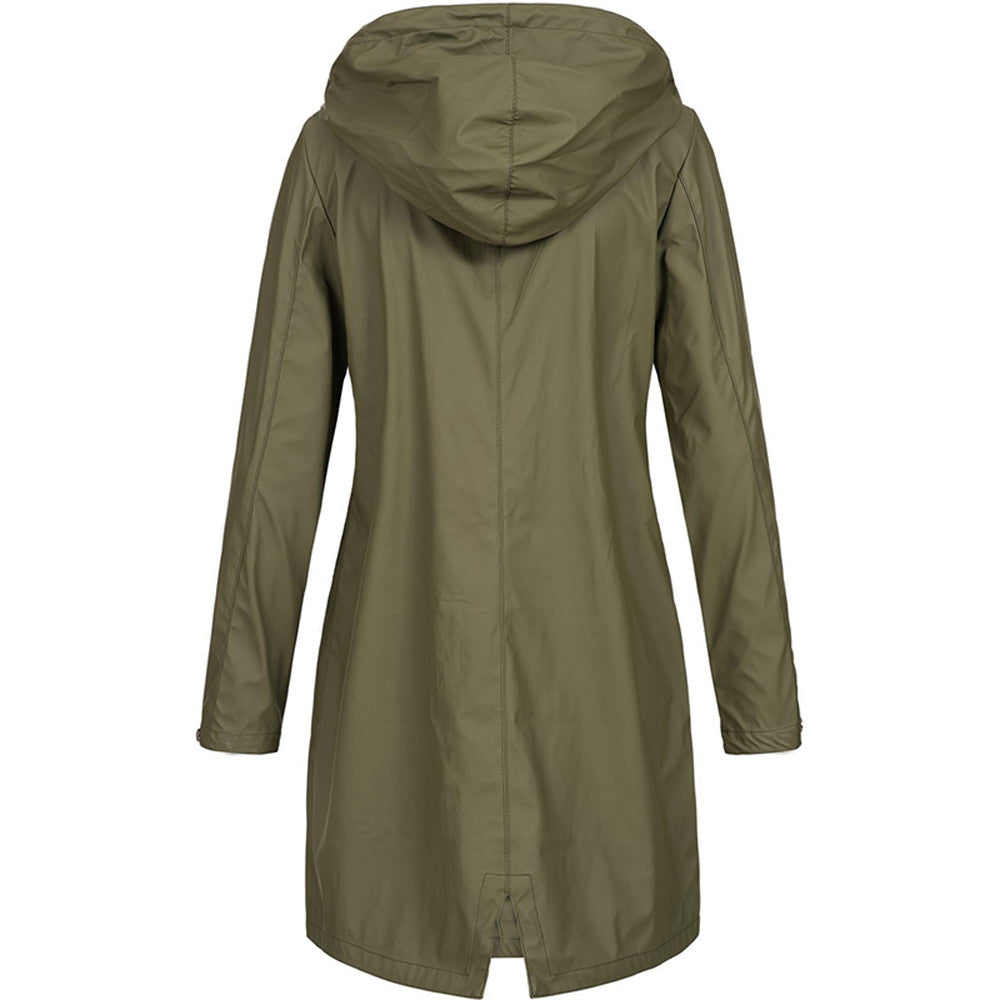 Wasserdichte Damen-Regenjacke mit Kapuze - Modern & Wetterfest