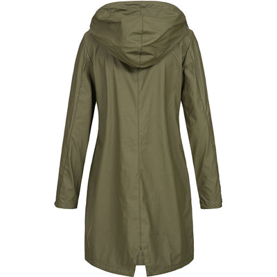 Wasserdichte Damen-Regenjacke mit Kapuze - Modern & Wetterfest