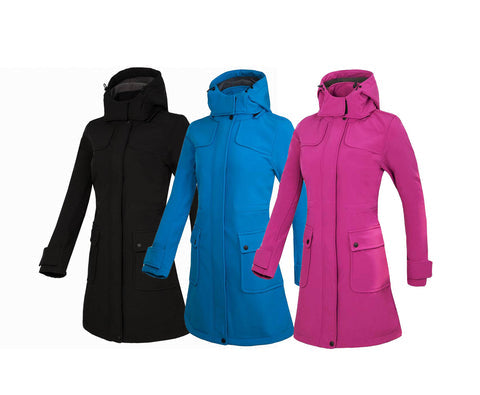 Wasserdichte Damen Regenjacke mit Kapuze - Leicht & Winddicht