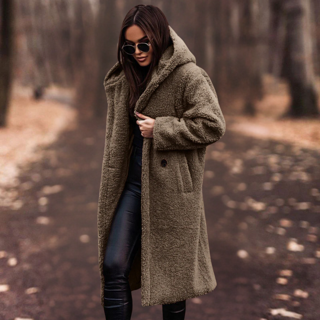 Beiger Wollmantel - Elina