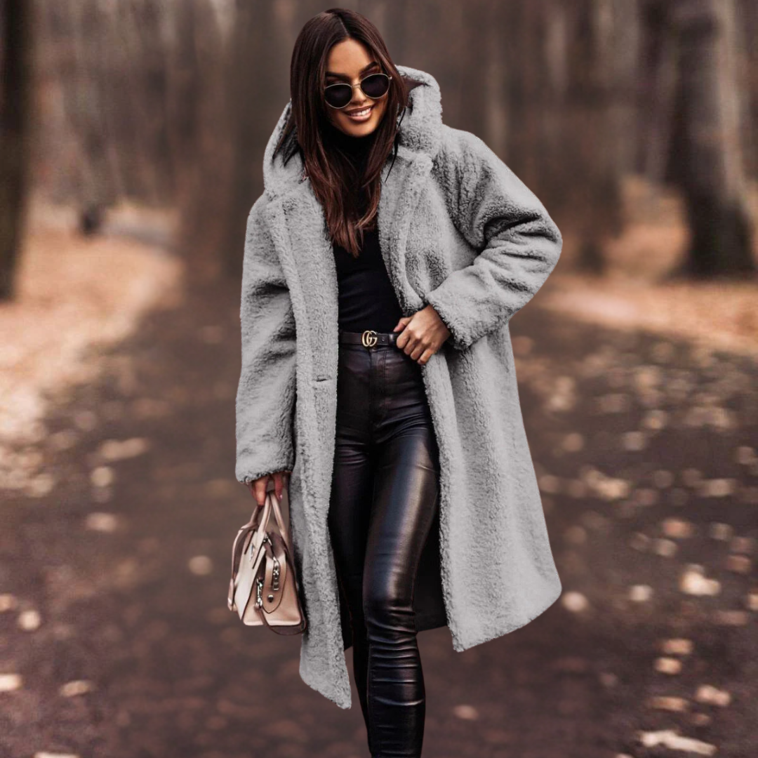 Beiger Wollmantel - Elina