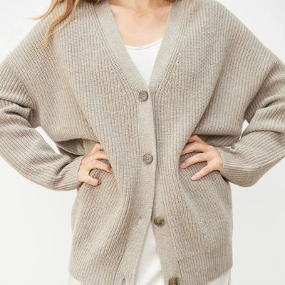 Elegante übergroße Strickjacke für Frauen