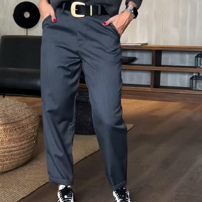 Gestreifte Elegante Damen Anzughose