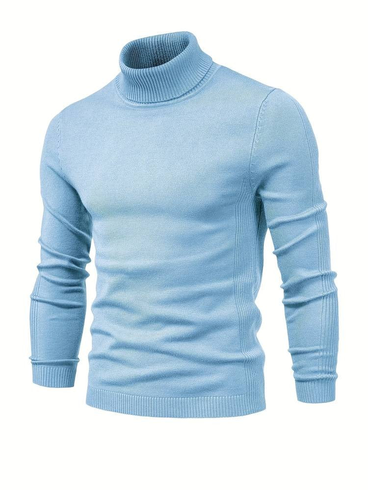 Hochwertiger Herren Rollkragenpullover | Slim Fit | Weiche Merinowolle