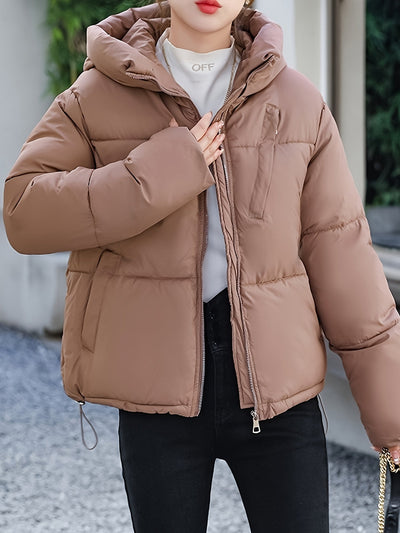 Wattierte Winterjacke für Damen in Khaki - Warm & Lässig