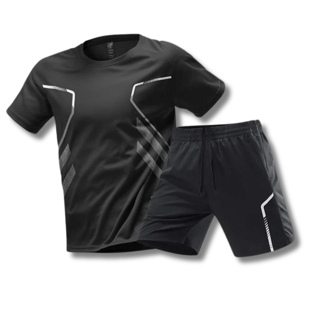 Herren Sport Set Atmungsaktiv - T-Shirt und Kurze Hose