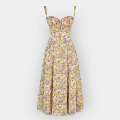 Elegantes Damen Korsett-Kleid Midi