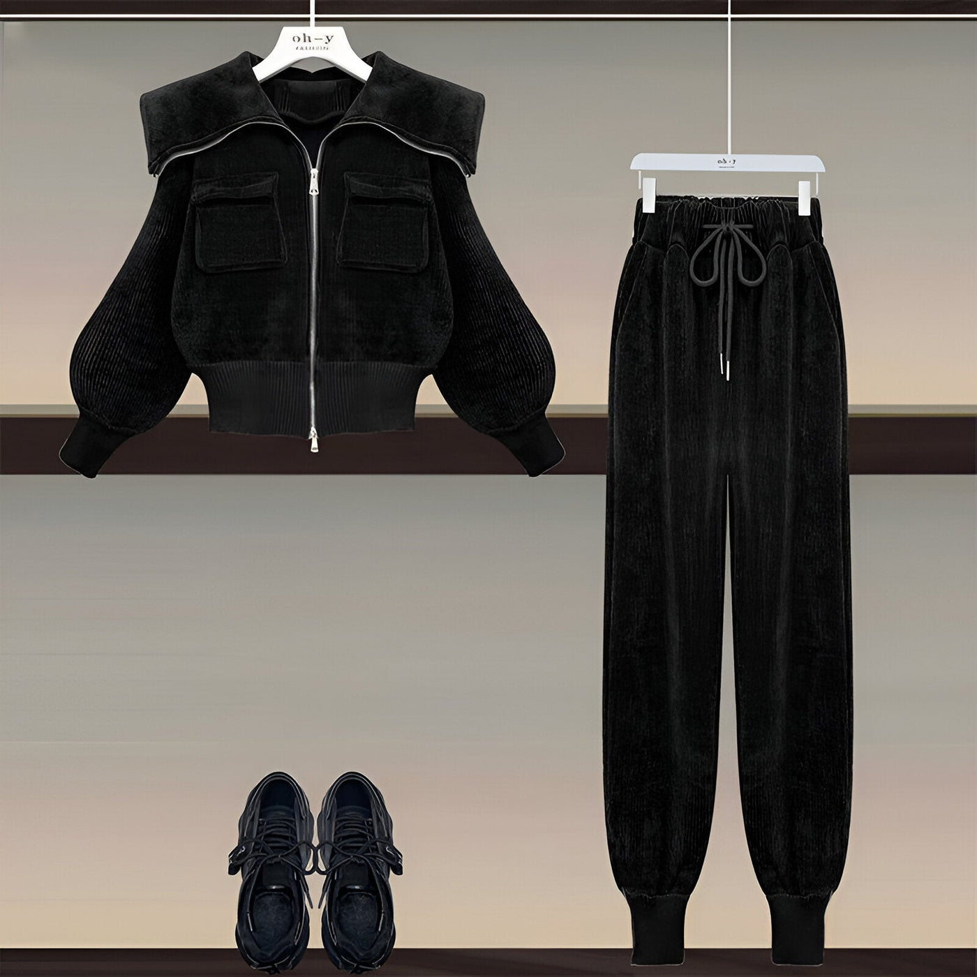 Fiona | Mühelos schickes Corduroy Zwei-Teile Set