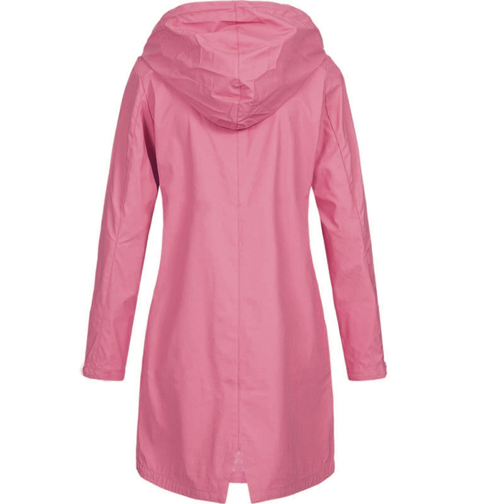 Wasserdichte Damen-Regenjacke mit Kapuze - Modern & Wetterfest