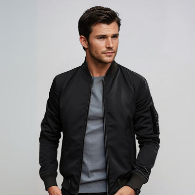 Zeitlose Herren Bomberjacke mit Reißverschluss