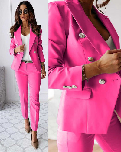 Eleganter Damen Business Hosenanzug - 2-teilig mit Blazer