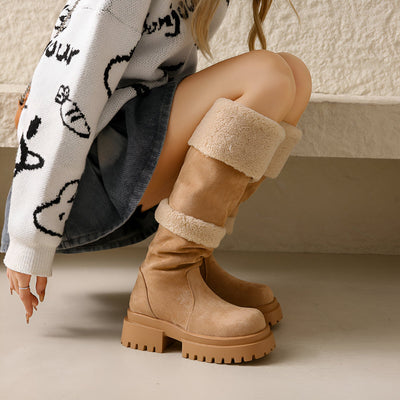 Natascha | Stylische &amp; Bequeme Winter-Stiefel bis zum Knie