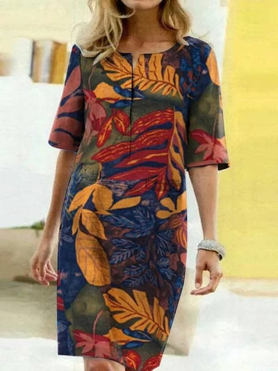 Frauenhemdkleid mit Blumendesign für den Sommer - Zyrelia