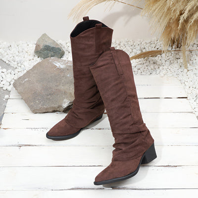 Yara | Vintage Kniehohe Stiefel