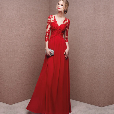 Damen Elegantes Abendkleid Lang | Maxikleid für festliche Anlässe