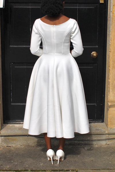 Madanela - Elegantes Swing-Kleid mit 3/4-Ärmeln für Damen für besondere Anlässe