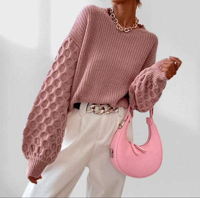 Gemütlicher Damen Herbstpullover aus Strick - Warm & Kuschelig